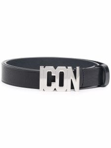 DSQUARED2 ceinture à boucle logo - Noir