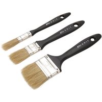 Verfkwasten set plat met echt haar B 12,5- 50 mm 3-delig - Verfkwasten