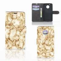 Motorola Moto G5 Bookcase Marmer Goud