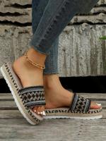 Pu Plain Summer Slide Sandals - thumbnail