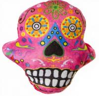 LG-Imports knuffel doodskop junior 15 cm pluche roze