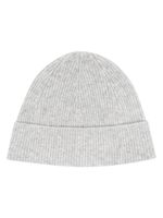 Acne Studios bonnet nervuré en cachemire mélangé - Gris - thumbnail