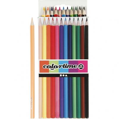 Colortime kleurpotloden 3 mm vulling multicolor 12 stuks Colortime kleurpotloden 3 mm vulling multicolor 12 stuks