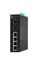 LevelOne IGS-2106P Hilbert 6-Port Industriële Gigabit PoE Smart Lite Switch, 2 x SFP, 4 PoE-uitgangen, 802.3at/af PoE