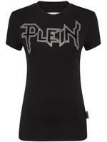 Philipp Plein t-shirt en coton à logo strassé - Noir - thumbnail