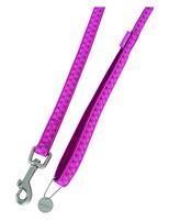 Zolux mac leather hondenriem, 20 mm, fuchsia