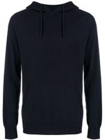 Emporio Armani hoodie à logo brodé - Bleu