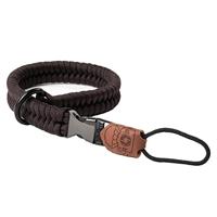 C-Rope Camera-polsband The Claw van handgevlochten paracord met snelsluitsysteem, bruin (dark coffee), One Size