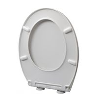 Toiletzitting Allibert Mila Afklikbaar 37,2x5,2x45 cm Soft-Close Kunststof Wit - thumbnail