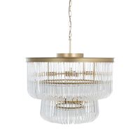 Richmond Hanglamp Romy Glas - Brushed Gold - thumbnail