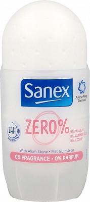 Sanex Zero% Sensitive No Parfume Vrouwen Rollerdeodorant 50 ml Sanex Zero% Sensitive No Parfume Vrouwen Rollerdeodorant 50 ml