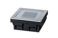 Paulmann 93774 Cube Inbouwlamp op zonne-energie 0.24 W Warmwit RVS, Helder - thumbnail