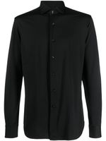 Xacus long-sleeve button-up shirt - Noir