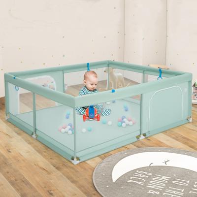 Babybox Opvouwbaar Box met 50 Oceaanballen en 4 Handgrepen Kruiprooster met Ademend Mesh en Deur Box voor Zuigelingen Kinderen Groen Babybox Opvouwbaar Box met 50 Oceaanballen en 4 Handgrepen Kruiprooster met Ademend Mesh en Deur Box voor Zuigelingen Kinderen Groen