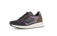 Gabor Lage sneakers voor dames, Zwart Sherw Natuur Combi 65, 39 EU Breed