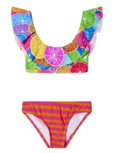 Nessi Byrd Kids bikini Emma à imprimé graphique - Rose