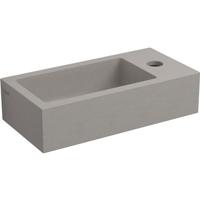 Fontein Clou Flush 3 Rechthoek 36x18x9cm Beton 1 Kraangat Rechts