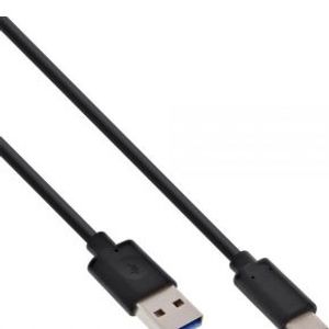 InLine 0.5m, USB3.1-C/USB3.1-A USB-kabel 0,5 m USB 3.2 Gen 2 (3.1 Gen 2) USB C USB A Zwart