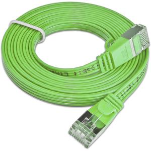 Slim Wirewin PKW-STP-SLIM-KAT6 2.0 GN RJ45 Netwerkkabel, patchkabel CAT 6 U/FTP 2.00 m Groen Plat 1 stuk(s)