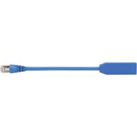 Telegärtner RJ45 Netwerk Adapter [1x RJ45-stekker - 1x RJ45-bus] 20.00 cm Blauw