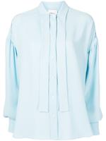 3.1 Phillip Lim pussybow satin shirt - Bleu