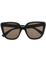 Gucci Eyewear lunettes de soleil à monture oversize - Noir