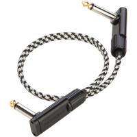 RockBoard Tweed Series Flat Patch Cable Salt&Pepper 30 cm - thumbnail