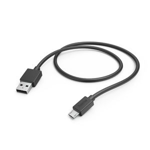 Hama USB-laadkabel USB 2.0 USB-A stekker, USB-micro-B stekker 1.00 m Zwart 00201584