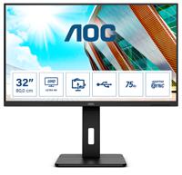 AOC U32P2 LED-monitor Energielabel G (A - G) 80 cm (31.5 inch) 3840 x 2160 Pixel 16:9 4 ms HDMI, DisplayPort, USB 3.1 Gen 1, Hoofdtelefoonaansluiting VA LED - thumbnail