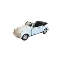 Speelgoed Volkswagen Kever witte cabrio auto 12 cm - thumbnail