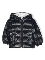 Moncler Enfant veste matelassée à fermeture zippée - Bleu