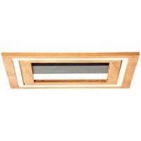 Brilliant Led plafonnière Rhea M met hout G99747/76