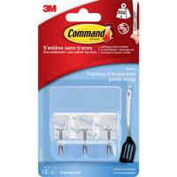 3M Command ® draadhaken klein Transparant, Metaal Inhoud: 3 stuk(s)