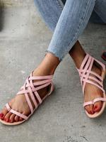 Vacation Summer Plain Slide Sandals