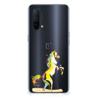 OnePlus Nord CE 5G Telefoonhoesje met Naam Horse Color - thumbnail