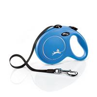 flexi New Classic L riem 5 m blauw voor honden tot 50 kg
