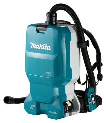 Makita DVC665ZU 2x18V Rugstofzuiger met machine aansluiting en AWS zender Body in doos
