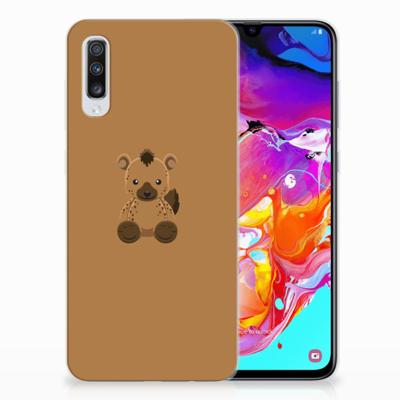 Samsung Galaxy A70 Telefoonhoesje met Naam Baby Hyena