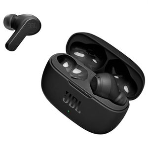 JBL Vibe 200TWS Bluetooth Koptelefoon met Oplaadetui (Geopende verpakking - Bevredigend) - Zwart