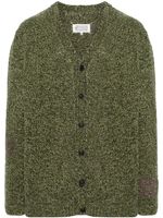 Maison Margiela cardigan en laine à design chiné - Vert