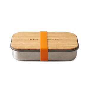 black+blum BAM-SB003 Voorraaddoos Rechthoekig Doos Oranje, Zilver, Hout 1 stuk(s)