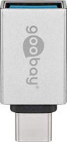 Goobay 56620 USB-C/USB-A OTG Super Speed adapter voor het aansluiten van oplaadkabels - zet USB-C bus om in USB-A-bus