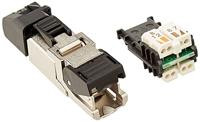 Telegärtner J00026A2001 RJ45 connector MFP8 T568B Cat.6a (diep), metaal
