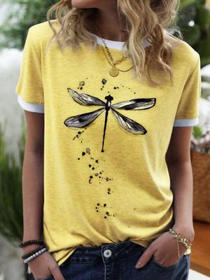 Dragonfly Pattern Summer Cotton Shirts & Top Dragonfly Pattern Summer Cotton Shirts & Top