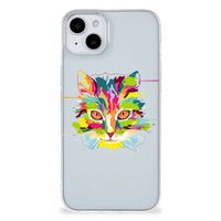 iPhone 15 Telefoonhoesje met Naam Cat Color