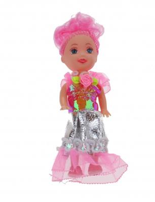 Jonotoys tienerpop roze knot 10 cm Jonotoys tienerpop roze knot 10 cm