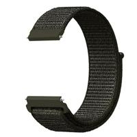 By Qubix - Sport Loop nylon bandje - Leger groen - Compatible met Garmin Vivoactive 6 / Vivoactive 5 / Vivoactive 3 - Compatible Garmin bandje - Bandbreedte: 20mm