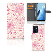 OPPO Find X5 Lite | Reno 7 5G Hoesje Pink Flowers