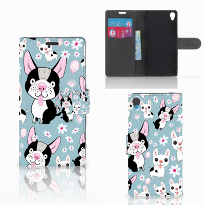 Sony Xperia Z3 Telefoonhoesje met Pasjes Hondjes Sony Xperia Z3 Telefoonhoesje met Pasjes Hondjes