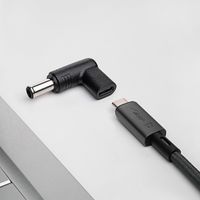 Akyga AK-ND-C114 tussenstuk voor kabels USB-C 6.5 x 4.4 mm Zwart - thumbnail